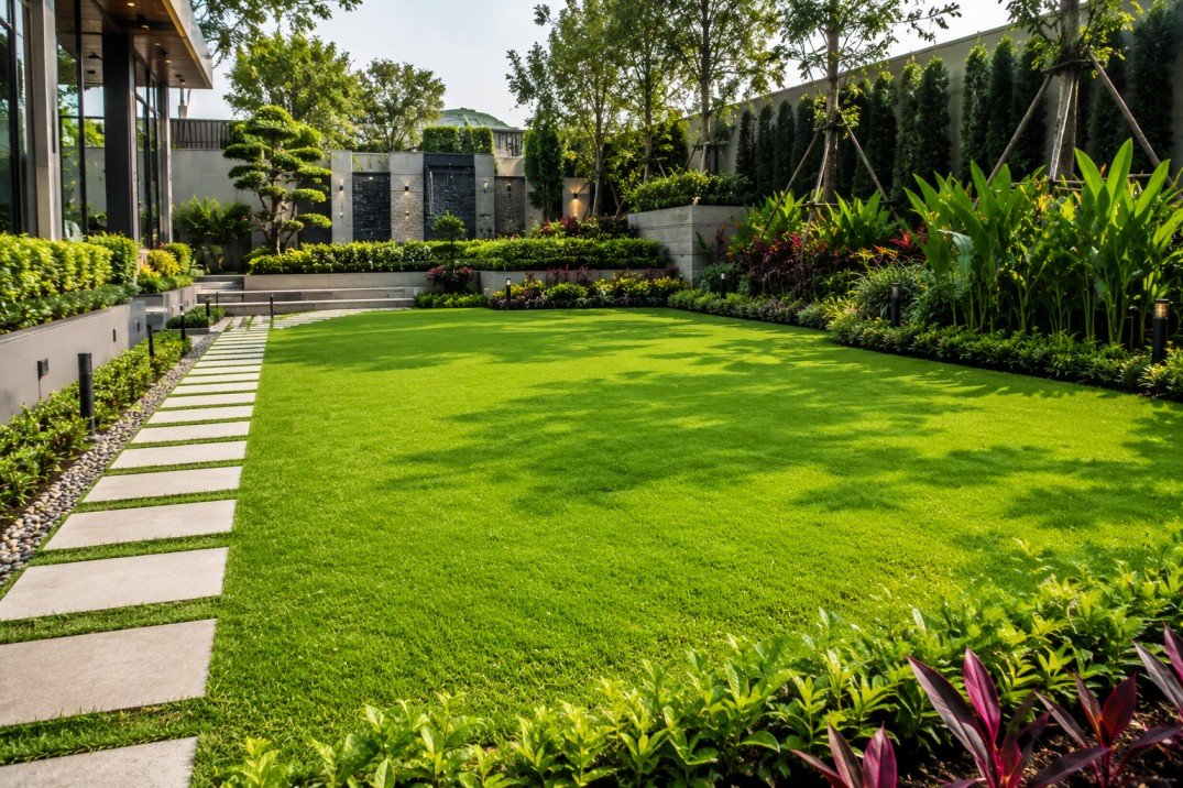 Lawn development and turfing project